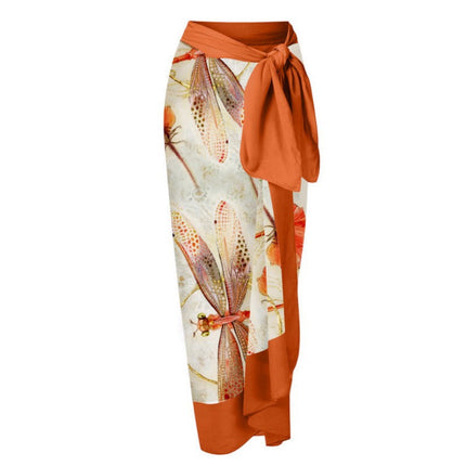 Cross-border New European and American Women's one-piece Swimsuit Sexy Printed Two-piece Skirt Hot Swimsuit Bikini suit