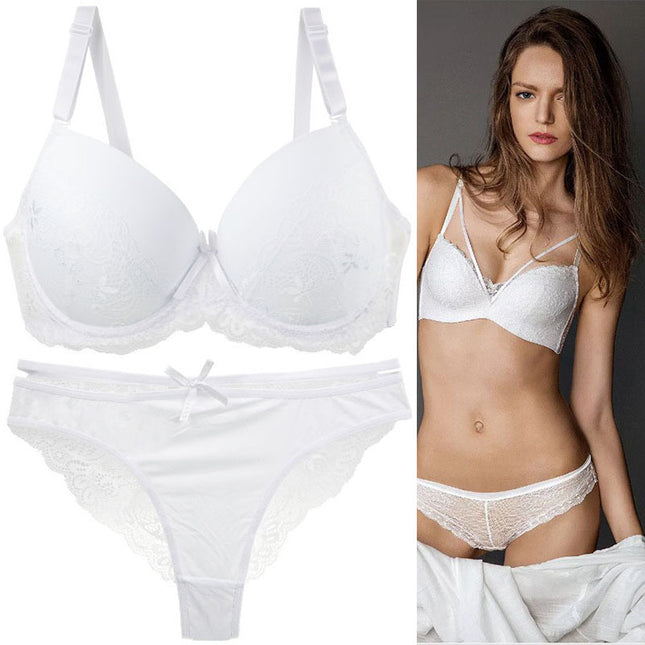 2026 Factory Direct Sales Foreign Trade European and American Lingerie Plus Size Sexy Bra Set Amazon Hot-Selling Dropshipping