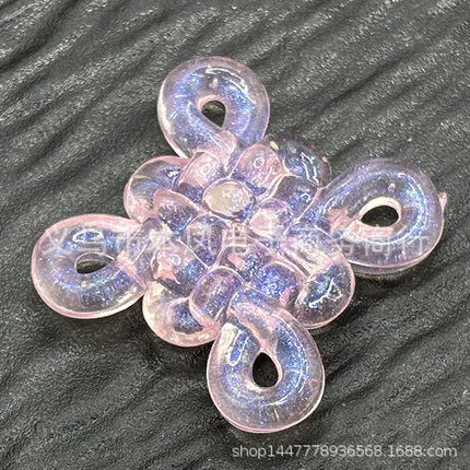 Acrylic Fine Flash Mermaid Ji Luminous Chinese Knot Hanging Beads DIY Jewelry Mobile Phone Chain Car Hanging Handmade Material Accessories
