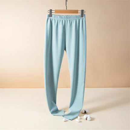 Autumn and Winter double-sided fleece-lined women's warm pants slimming long johns thickened plus size leggings underpants high waist pants