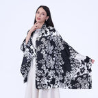 Jacquard satin black