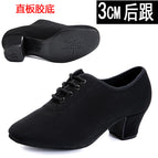 Black 3.5cm straight rubber sole / 34