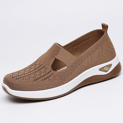 Shoes for Middle-Aged and Elderly Women, Breathable and Comfortable Summer Shoes, Factory Direct Sales, Soft-Soled Casual Slip-On Mesh Mother's Shoes