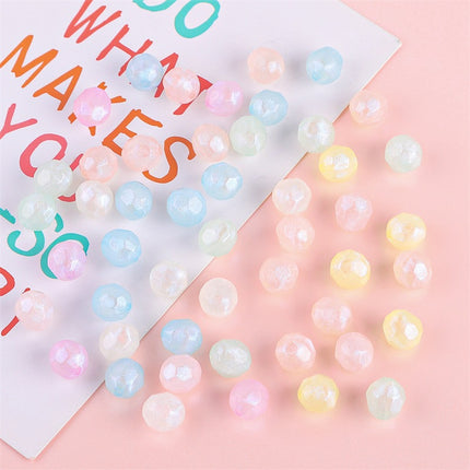 10mm acrylic mermaid horn beads handmade diy jewelry accessories bracelet mobile phone chain material cross-border hot sale
