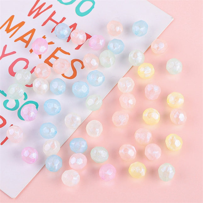 10mm acrylic mermaid horn beads handmade diy jewelry accessories bracelet mobile phone chain material cross-border hot sale