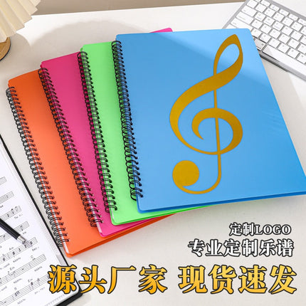 Factory in stock music folder music clip piano music clip A4 transparent insert music clip multi-color optional