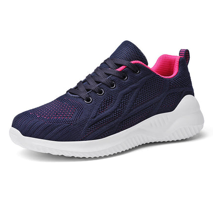 Large Size Sneakers Women's Spring and Summer New Flat Mesh Women's Shoes Women's Running Shoes Hollow Upper Casual Shoes