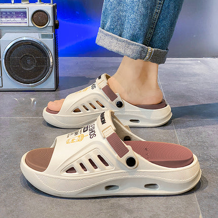 Slippers for Men's Summer Outer Wear, Trendy Brand, Beach Sandals, Outdoor Dual-Purpose Sandals