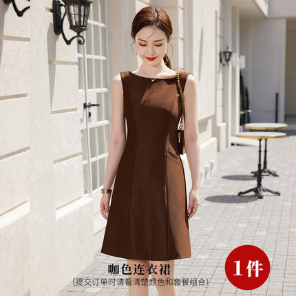 Suit dress Women's Spring and Autumn New plus size two-piece suit high-grade temperament formal occasion professional suit suit skirt