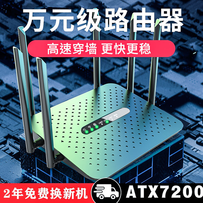 Router Gigabit Edition Home WiFi Wireless Network Dual Frequency Port Router High Speed Wall King 5G Dual Frequency Broadband