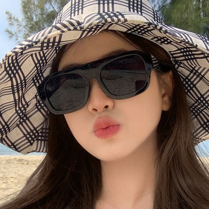 New Vintage Personalized Box Ocean Trendy Sunglasses Outdoor Travel Fashion Wear UV-resistant Sunglasses