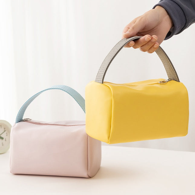 Cross-border Portable Cosmetic Bag Large Capacity Candy Color Bag Travel Portable Toiletry Bag Sundries Organize Cosmetic Storage Bag