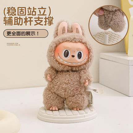 Labubu Blind Box Storage Box Transparent High-Definition Dust-Proof Labubu Plush Doll Bubble Mart Storage Display Stand