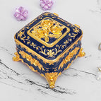 Square rose gold blue