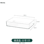8024.short transparent box-1 large size without cover can be stacked