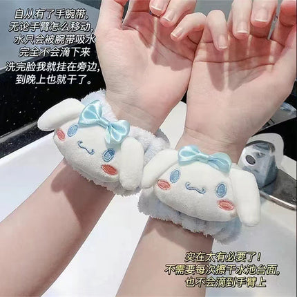 Children's Cute Face Wash Wristband, Wash-Proof, Anti-Drip, Anti-Wet Cuffs, Cute Wristband, Waterproof Wristband, Absorbent Hairband