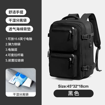 Cross-Border New Computer School Bag Multi-Functional Luggage Travel Short-Distance Business Trip Backpack Women's Large-Capacity Business Backpack