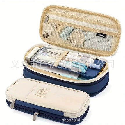 Retractable Pencil Case, Super Large Capacity, Multifunctional Stationery Box, Portable Foldable Storage Bag for Primary and Secondary School Students, Specially Designed for Exams
