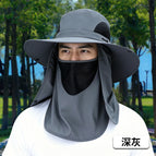 Brimmed shawl outdoor (dark gray) / Free size