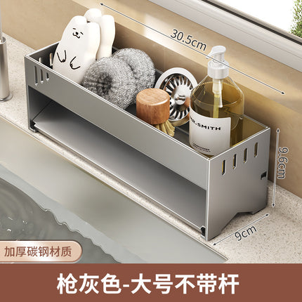 Kitchen Storage Rack Rack Drying Rack Household Multi-Functional Scavengous Fabric Steel Ball Sponge Storage Faucet Storage