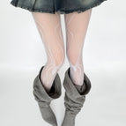Big spider web - white / Fishnet stockings-one size fits all