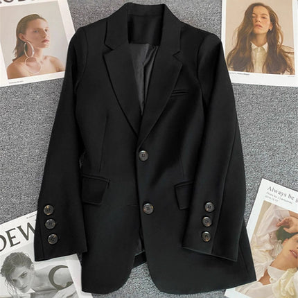 Avocado Green Blazer for Women 2026 Spring and Autumn New Casual Stylish Street-Style Blazer Korean Version Suit Jacket