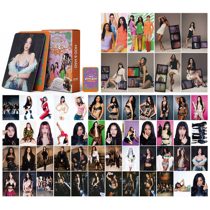 Korean Star 55 Boxed Small Cards Stray (g) I-Dle Ive Ateez Collection Lomo Cards Cross-Border