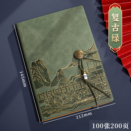High color value national fashion A5 notebook to send customers business notebook gift box suit bronzing process can be customized