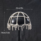 Tassel pearl headband