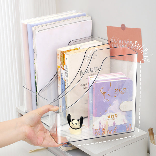 Document storage rack wholesale thickened transparent desktop a4 acrylic vertical office data file student finishing rack