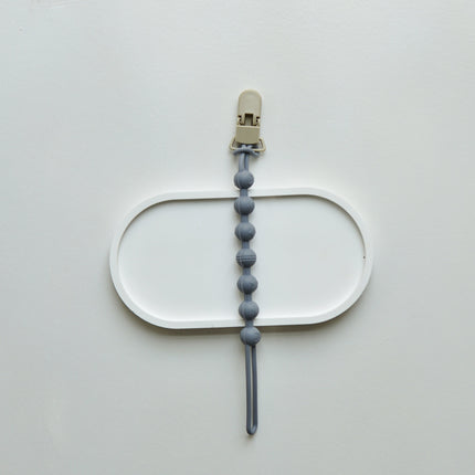 Ins Infant Silicone Pacifier Chain Portable Belt Clip Anti-loss Silicone Chain Baby Packing Gum Lanyard
