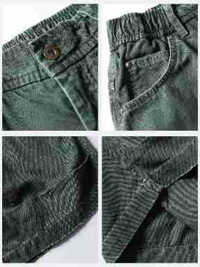 Black Fleet Casual Workwear Cropped Pants for Men and Women, Washed Vintage Pants, American Retro Loose Fit, Distressed Spray-Dyed