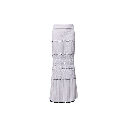 Spring and Summer Moonlight Knitted Tops and Skirts Two-Piece Set, Fashionable and Elegant, Early Spring Wear, a Complete Set, Lazy