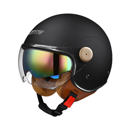 3c certified motorcycle helmet electric car helmet Harley universal battery car Four Seasons universal personality half helmet