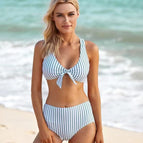 blue and white strip / S