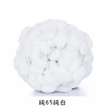 Big ball ball coarse wool round thread loop crochet sofa cushion carpet cushion handmade DIY woven material bag