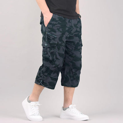 Foreign trade for men's shorts summer outdoor youth overalls cropped pants loose casual multi-pocket shorts wholesale