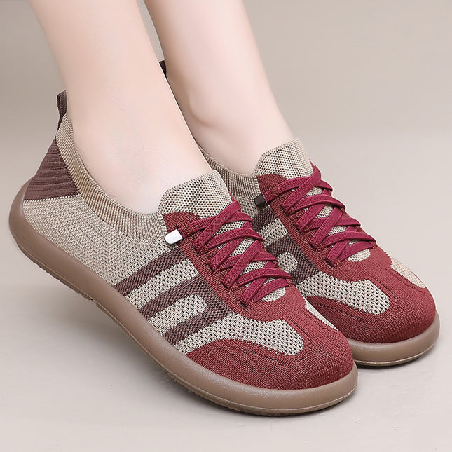Women's Summer New Style German Training Shoes, Fly-Knit Slip-On Shoes, Shallow Breathable Slip-On Shoes, Versatile Casual Women's Shoes