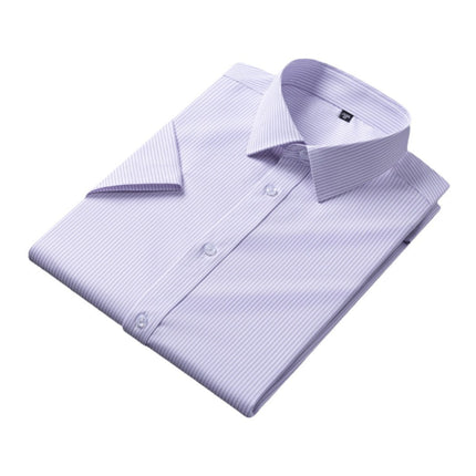 Counter Men's and Women's Summer Natural Modal Short-Sleeved White Shirt, No-Iron, Anti-Wrinkle, High-End Cool Cloud Shirt