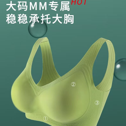 Plus-Size mm Exclusive Jelly Adhesive Bra for Stable Support of Large Busts, Prevents Outward Expansion and Sagging, Gathers Side Breasts, Cross-Border Bra for Foreign Trade