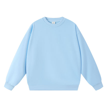 New Style Couple's Loose-Fitting Round-Neck Hooded Sweatshirt, Long-Sleeved Sweatshirt, Heavyweight Pure Cotton 400g Hoodie with Printed Logo