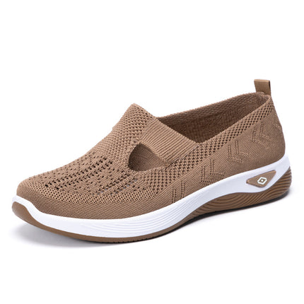 Shoes for Women Cross-Border Large Size Women's Shoes Shoes Soft-Soled Shoes One-Leg Mother's Shoes Mesh Breathable Old Beijing Cloth Shoes