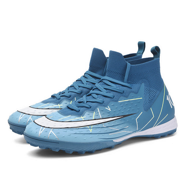 New Cross-Border Large-Size Adult Soccer Shoes for Practical Use, Youth Long-Stud Ag, Multi-Stud Tf Student Training Shoes, Mid-Top