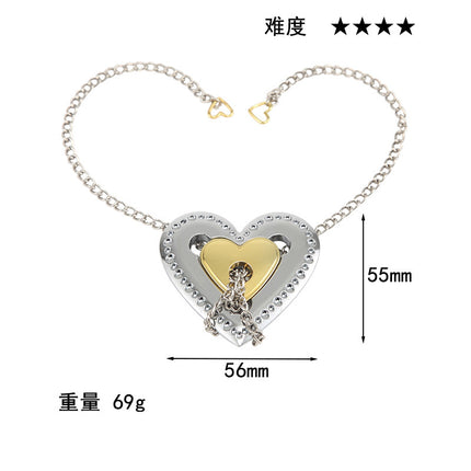 [Small size] zinc alloy unlock Kong Ming lock magic alloy educational toys nine-chain intelligence unlock ring buckle