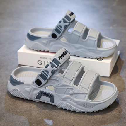 Men's Summer Slippers, Soft-Soled Sports Sandals for Outdoor Use, Dual-Purpose for Driving and Outdoor Beach Use