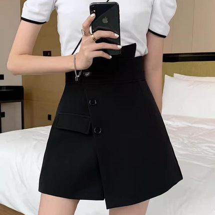 Short Skirt Elegant 2024 Design Sense Women's Hip Spring Half A- Shaped Slim New Arrival Skirt Irregular Hip Cover Pants