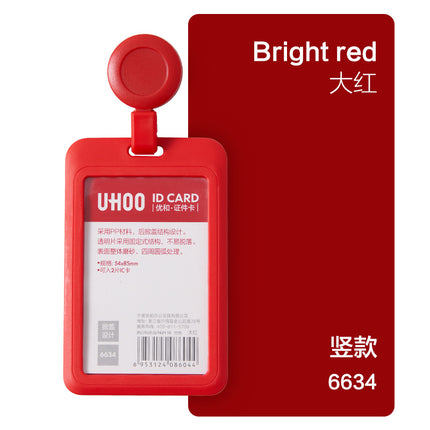 Youhe work permit work card with lanyard work card doctor nurse badge label easy pull buckle student card school