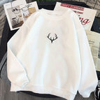 Deer head white (thin version) / S