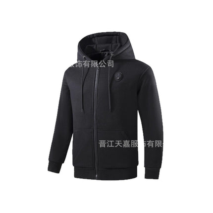 Heating Sweatshirt, Warm Electric Heating Sweatshirt, Couple's Heating Suit, Sports Cold-Proof Constant Temperature Smart Heating Hooded Jacket