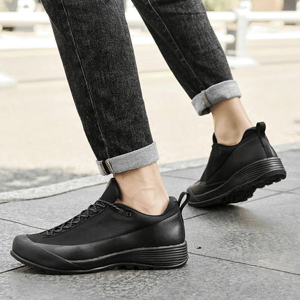 2025 Men's Outdoor Hiking Shoes Comfortable Trendy Lightweight Business Shoes Office Lightweight Thin Leather Shoes